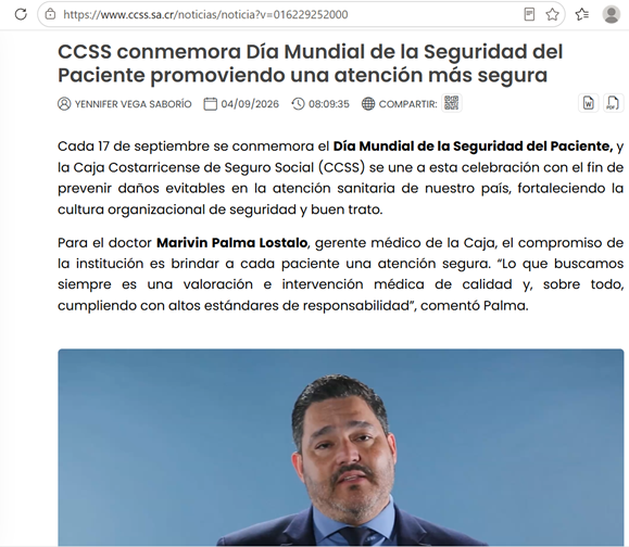 d�a seguridad del paciente